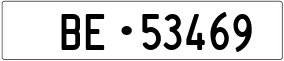 Trailer License Plate